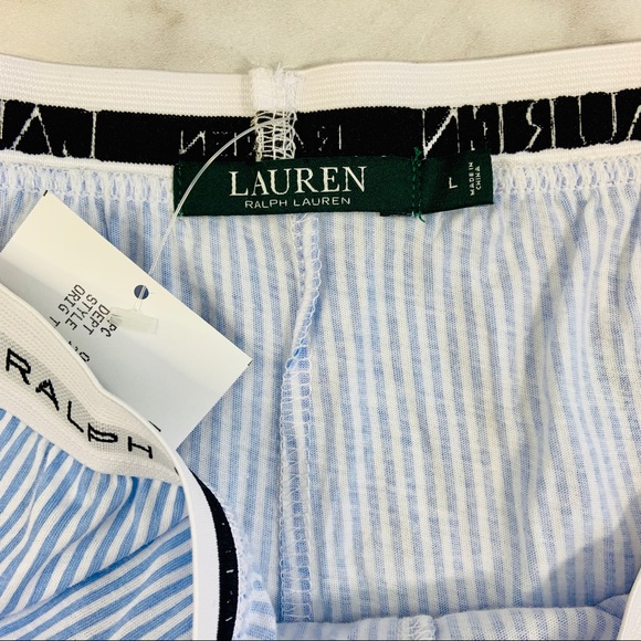 NWT Ralph Lauren Essentials Boxer Pajama Shorts L - Picture 6 of 7